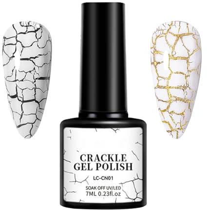 Frischer Nagellack, knisternder Gel-Lack – Crackle-UV-Gel | Zubehör für Damen für Wohnzimmer, Zuhause, Urlaub, Ball, Dating