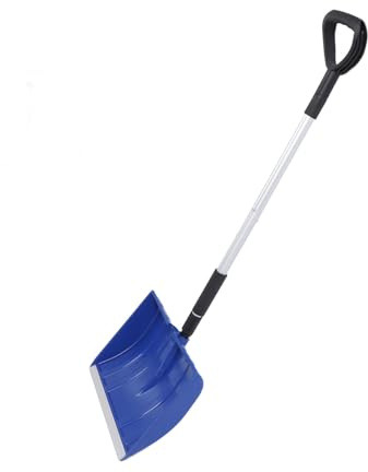 Picysa Paletta da neve rimovibile leggera e portatile di grande capacità, per esterni, emergenze, auto, giardino e campeggio (blu)