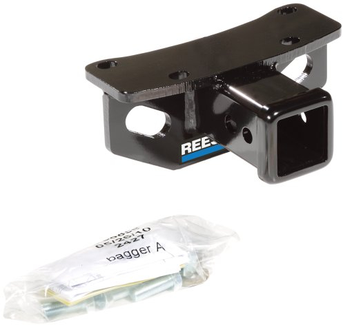 Reese Towpower 44644 Anhängerkupplung Klasse III mit 5,1 cm quadratischer Empfängeröffnung, inklusive Kupplungssteckerabdeckung, Schwarz