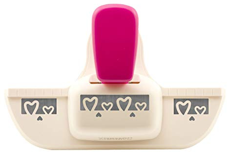 Vaessen Creative Perforatrice per Bordi, Cuore, Fustellatrice per Carta, per Progetti Fai da te, Scrapbooking, DIY e Creazione di Biglietti