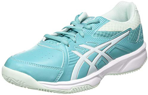 Asics Court Slide Clay GS Tennis Shoe, Tech No Cyan/Bio Mint, 3 UK