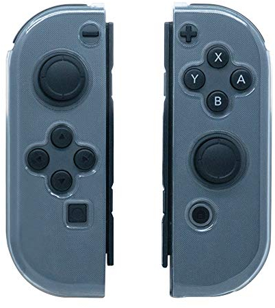 Mcbazel Switch Controller Housse de Protection TPU Transparence Housse de Protection Durable pour Les Manettes de la Coque NS Switch/Switch OLED,Pas Switch 2-1 Paire