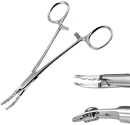 Pinzas para perforación, pinzas de acero quirúrgico, abrazadera para tabique/tabique/lengua/nariz/ombligo/oreja/herramienta de perforación dérmica, equipo, herramientas, pinzas-16