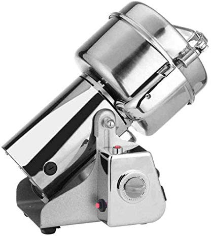 700G Electric Grain Grinder Mill Powder Machine Herb Grain Spice Grinder Commercial Grade Swing Type Stainless Steel Herbal Dry Spices Cereals Crusher Coffee Bean Mill Grinder