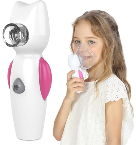 FEELLIFE Nebuliser Machine for Adults & Kids,Mesh Portable Nebuliser Rechargeable with Audio Function,Nebuliser for Home and Travel