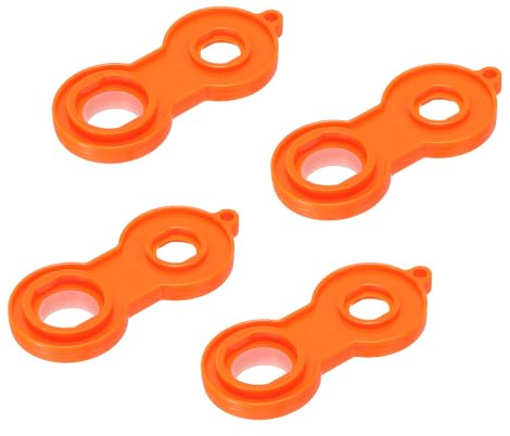 uxcell Faucet Aerator Removal Wrench Tool, Aerator Key for M20 M22 M24 M28 Orange 4 Pcs