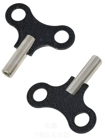 yueton 2 Stück Uhrenaufziehschlüssel Antik Bodenuhr Reparaturset Metall Uhr Schlüssel Aufzug Kette Reparatur Werkzeug