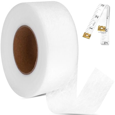 CZ Store®- Klebeband zum Aufbügeln |64 M X 40 MM|✮✮LEBENSLANGE GARANTIE✮✮- Selbstklebendes Saumband zum Reparieren von Stoff, Vorhang, Gardinen, Hosen, Kleidung, Jeans - Kein Nähen erforderlich