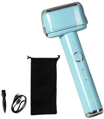 Amagogo Elektrischer für Männer, Gesichtsbartschneider, USB, kompakt, mit Bürste, tragbarer, Gesichtshaarrasierer für die Gesichtspflege im, Blau