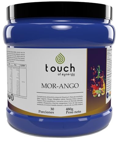 TOUCH OF SYNERGY - Mor-ango -Polvo 480 gramos - Extracto de Moringa y Mango Africano - Controla el Peso, Reduce el Colesterol y el Azúcar en Sangre