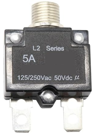 Reset dell'interruttore di protezione da sovraccar Interruttore termico ripristinabile a pulsante da 12 V, 5 A, 10 A, 15 A, 20 A, 30 A, montaggio a pannello, lavorazione di pregio, for il ripristino d