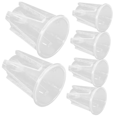 UKCOCO Macetas Transparentes para Orquídeas de PP, 6 Piezas