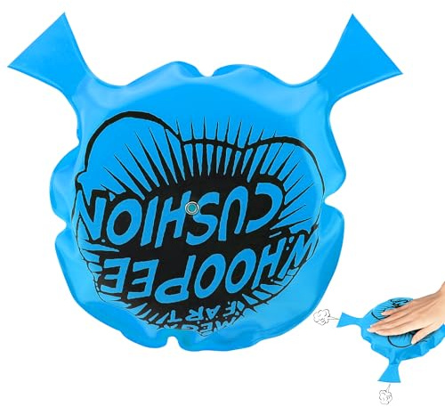 Self Inflating Whoopie Cushion, 6 Woopie Cushions, Whoopee Cushion Goodie Bag Stuffers, Woopy Cushion for Boys and Girls, Party Favors Fart Bag Make Gas Sounds, Novelty Prank Gag White Elephant Gifts