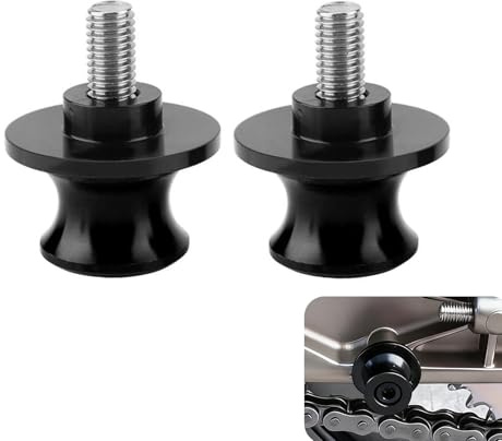 2 Pezzi M8 Nottolini Cavalletto Moto Accessori, Supporto di Forcellone Posteriore Universale per KAWASAKI Z650 Z900 Z900RS Z800 Z1000 Z1000SX VERSYS 650 ER6N Ninja 650 400 1000 SX ZX-6R (Nero)