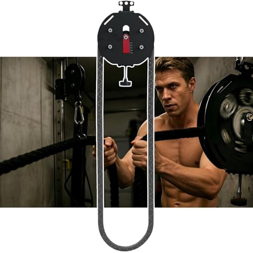 lealovengzh Entrenador De Cuerda Sin Fin | Sistem PortáTil De Poleas Colgantes – MáQuina De Cable Resistencia Ajustable | MáQuina Cable Entrenamiento De Fuerza para Gimnasio, Hogar Y Exteriores Red