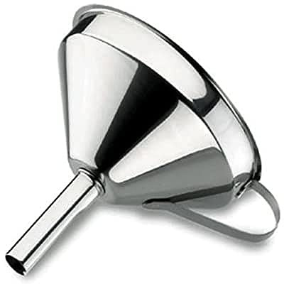 Lacor 62515 - Embudo Con Filtro Acero Inoxidable 14 cms. - Menaje de Cocina | En acero inoxidable, trasvasa líquidos sin derrames; ideal para cocina profesional y uso diario en casa, versátil y duradero