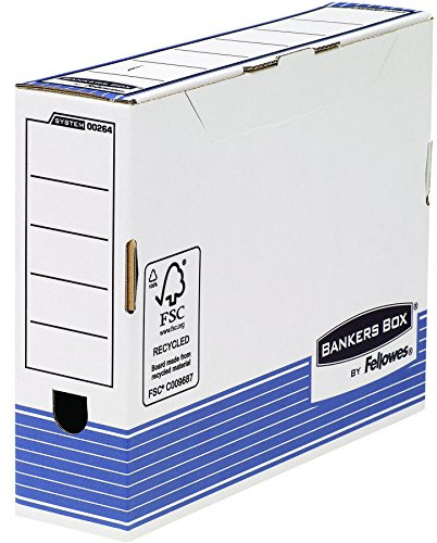 FELLOWES 0026401 arkivlåda, 80 mm, 10 stycken
