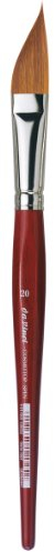 da Vinci Watercolor Series 5587 CosmoTop Spin Pinsel, schräg Liner Synthetik mit rotem Griff, Größe 20