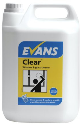 Evans Vanodine Clear Window Cleaner 5ltr