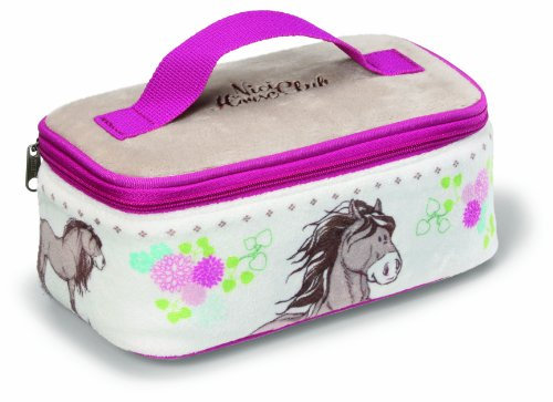 NICI 36906 - Kosmetiketui mit Spiegel Pferd, graubeige