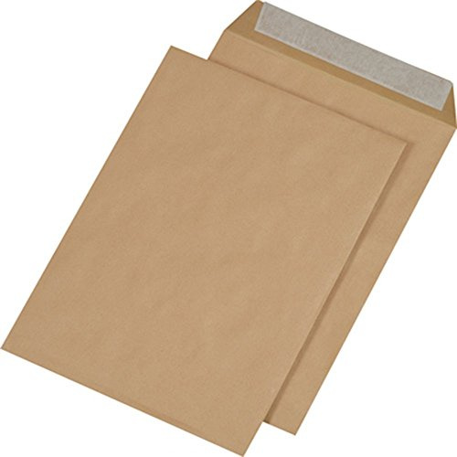 1000 Stück Versandtaschen B4 ohne Fenster braun Haftklebend 250x353 mm HK Briefumschläge Kuvert dimapax