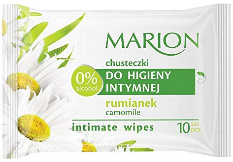 Marion Lot de 10 lingettes intimes avec extrait de camomille Apaise Peau irritée 3 paquets de 10