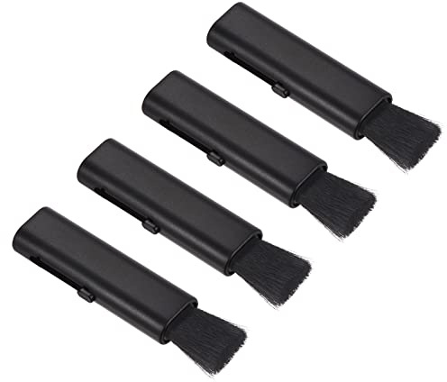 PATIKIL Keyboard Cleaning Brush,4 Pack Mini Telescopic Type Window Groove Cleaning Brush, for Laptop Computer Keyboard Window Black