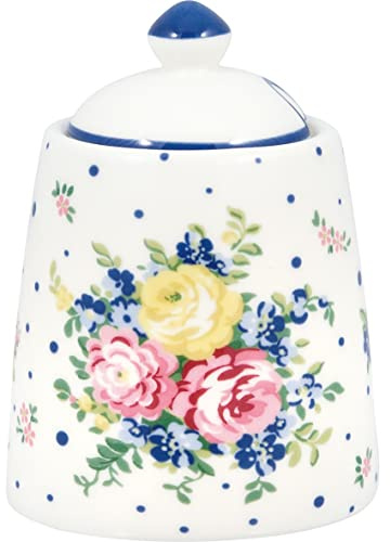 GreenGate Laura Zuckerdose White 10 cm