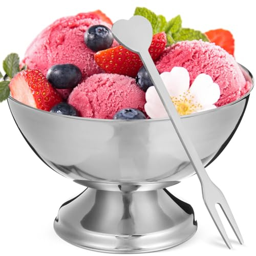 HEMOTON 2Stücke Dessertschalen Eisbecher Salatbecher Vielseitige Snack Obstschalen für Zuhause Hotel und Restaurant