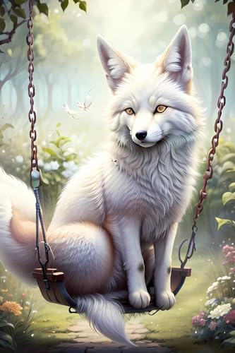 Diamond Painting Tier Fuchs DIY 5D Diamant Painting Bilder 90x150 cm Full Drill Mosaik Bastelset Kinder Malen Nach Zahlen Erwachsene Große Diamant Malerei Crystal Art for Home Wall Decor Gifts j 39