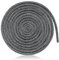 Joint Tressé pour Insert et Poêle Longueur 3mX 8mm Joint d'Étanchéité en Fibre de Verre Corde de Joint de Cheminée pour Cheminées Porte de Poêle à Bois (Gris)
