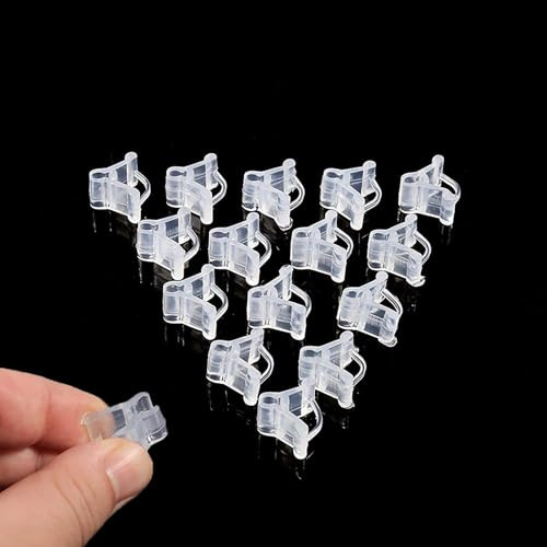 DeJivsin 100 Stück Pflanzenclips, Spezial Pfropfclip Pflanzenclip,Tomatensämling Pfropfclip Auberginen-Pfropfclip ist sicher, orchideen Clips, Veredelungsklammern für Sämlinge