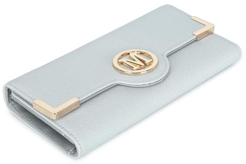 Miss Lulu Damen Geldbörse Lange Portemonnaie Damen PU Leder Elegante Brieftasche Kartenfächer Geldbörse mit Mehreren Kartenfächern, Mehrfarbig mit Handyfach