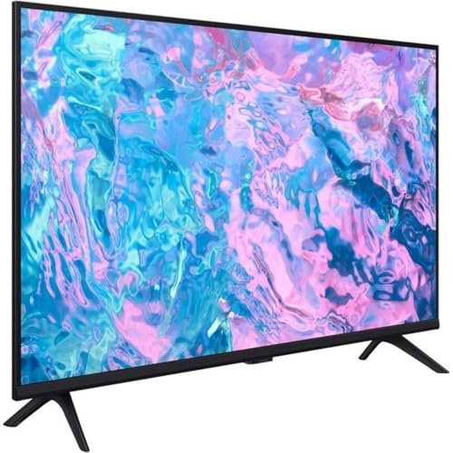 Samsung TV UE50CU7090UXZT Crystal UHD 4K, Smart TV 50, Crystal Processor 4K, Slim Look, Q-Symphony e OTS Lite, DVBT-2, Integrato con Bixby, compatibile con Alexa e Google Assistant, Black [2024]