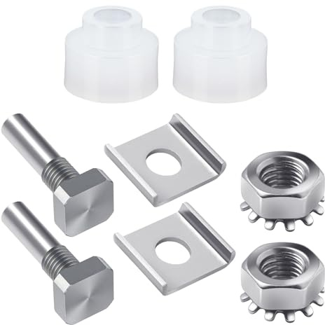 Duschtür-Drehgelenk-Set mit Stift und Buchse, für Duschtüren, Reparatur, Ersatz (2-teilig)