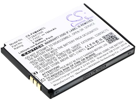 TCTK akkus Kompatibel mit [Fritz!FON] 2000 2446, AVM 2000 2446, C4, EM25, EM325, M2, M325, MT-F Ersetzt 312BAT006