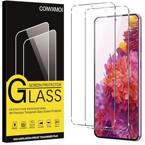 Coiwxmoi 2 Stück Panzer Schutz Glas für Samsung Galaxy S20 FE 4G / 5G 6,5, HD Klar Glas Displayschutz, 9H Härte Schutzfolie, Anti-Kratzen Ultrabeständig Displayschutzfolie für Samsung S20 FE