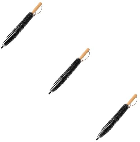 Zerodeko 3pcs Fireplace Pipe Cleaner Brush Duct Cleaning Sweep Broom for Home Ventilation