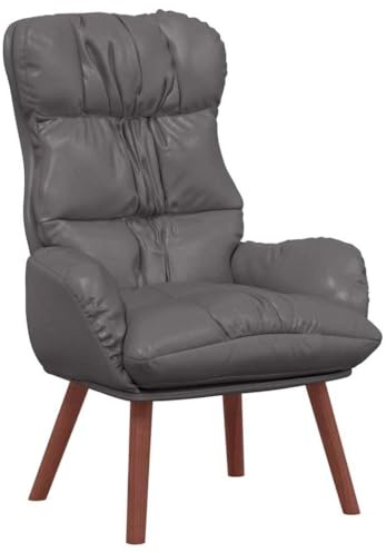 vidaXL Sessel Grau 69 x 74 x 93 cm Kunstleder