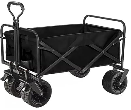 Genérico Carrito de Festival con Ruedas, Carrito de Camping Plegable, Carrito de Camping portátil, Carrito de Camping Plegable para Exteriores con Gran Capacidad de 150 l para Camping y Barbacoa, Car