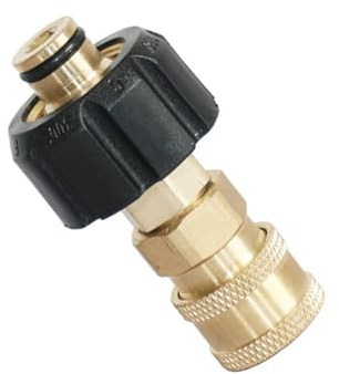 Brass M22 to 14mm Female Garden Hose Adaptor Easy Installs Garden Hose Connector with 8cm Length for Pressure Washer Pressure Washer Connector