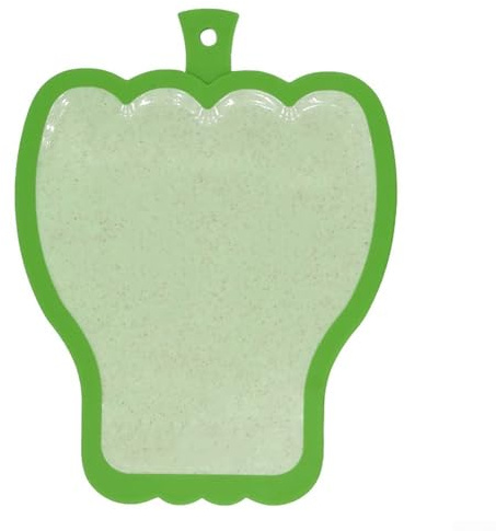Zeroupshop Juego de tablas de cortar de forma vibrante para preparar comidas de cocina o barbacoa, diseños de tomate, pimiento y limón, plástico PP TPE apto para alimentos y antimoho, para mayor
