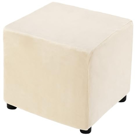 QUARKZMAN 1 STK Ottomane Schonbezug für Länge 33-45.7cm Hocker Beige