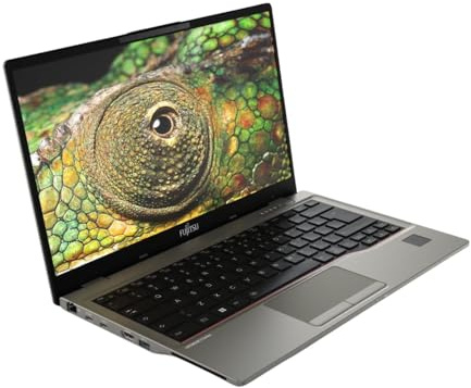 Fujitsu Lifebook U7412 - Disco rigido da 14, Full HD, Intel Core i7, 1255U, 512 GB, SSD da 16 GB, memoria Windows 11 Pro, con supporto per computer portatile