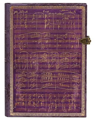 Beethoven's 250th Birthday (Special Editions) Midi Unlined Hardcover Journal (Clasp Closure): Hardcover mit Schließe
