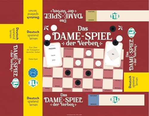 Klett Sprachen GmbH Das Dame-Spiel der Verben: Deutsch spielend Lernen. 4 Damebretter, 20 Karten, 60 Spielsteine, Handreichung