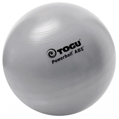 TOGU Powerball ABS Gymnastikball Fitness Bürostuhl Ball Turnen 55cm Silber