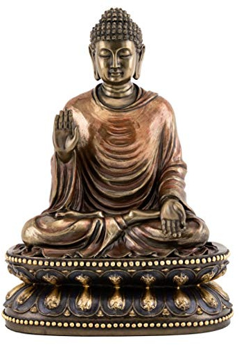 Top Collection Meditating Shakyamuni Buddha Statue Touching the Earth - The Enlightened One Sculpture in Premium Cold Cast Bronze- 9-Inch Supreme Buddha Figurine