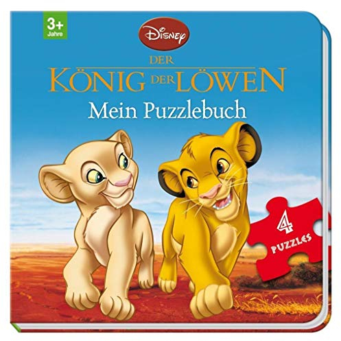 Disney König der Löwen: Mein Puzzlebuch: Mit 4 Puzzles zu je 12 Teilen: Mit 4 Puzzlebilder à 12 Teilen
