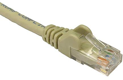 World of Data 20m GREY CAT6 Network Cable - Ethernet - LAN - Patch - Compatible with Internet, Broadband, Router, Hub, Modem-10/100/1000 - Gigabit